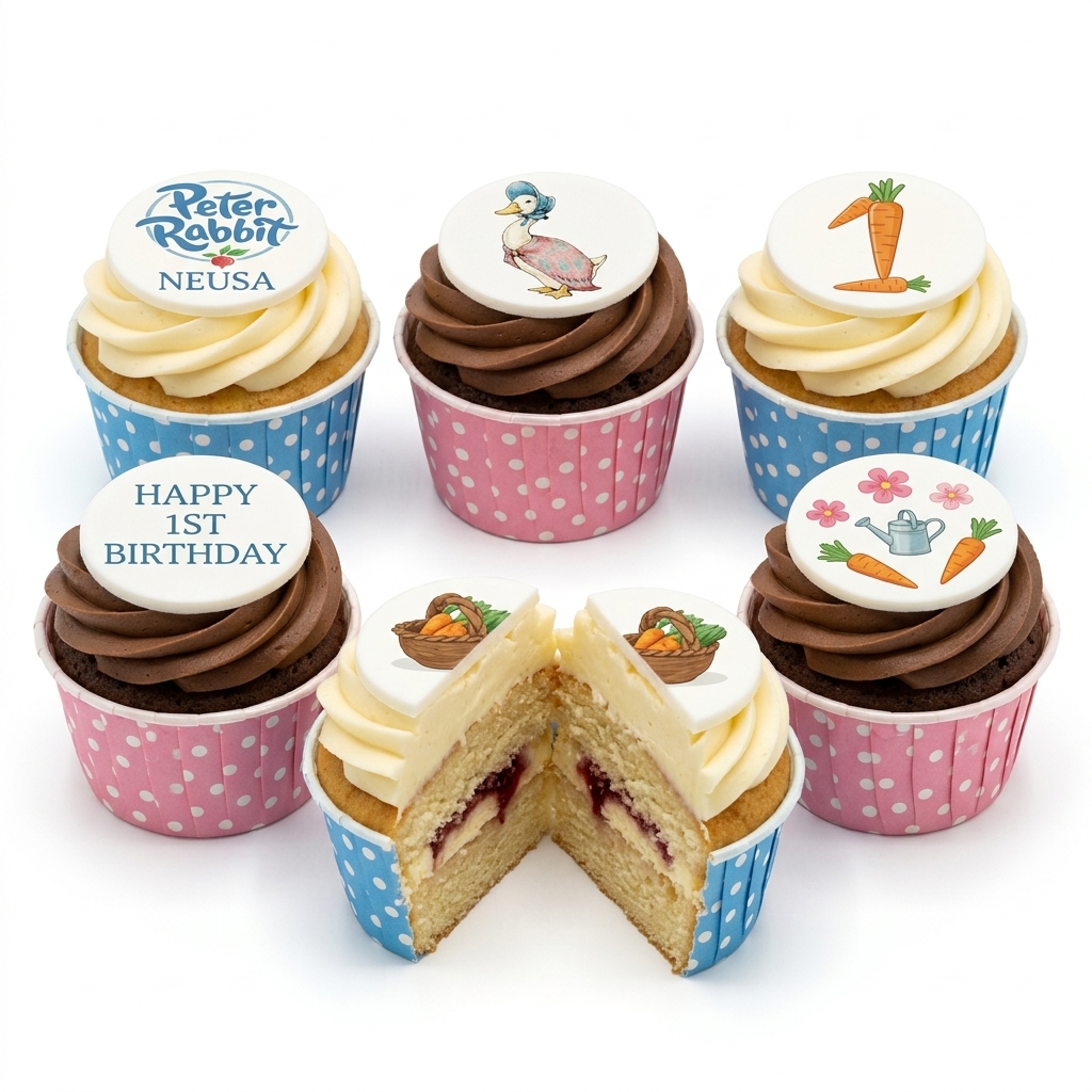 Peter Rabbit 1st Birthday Cupcakes