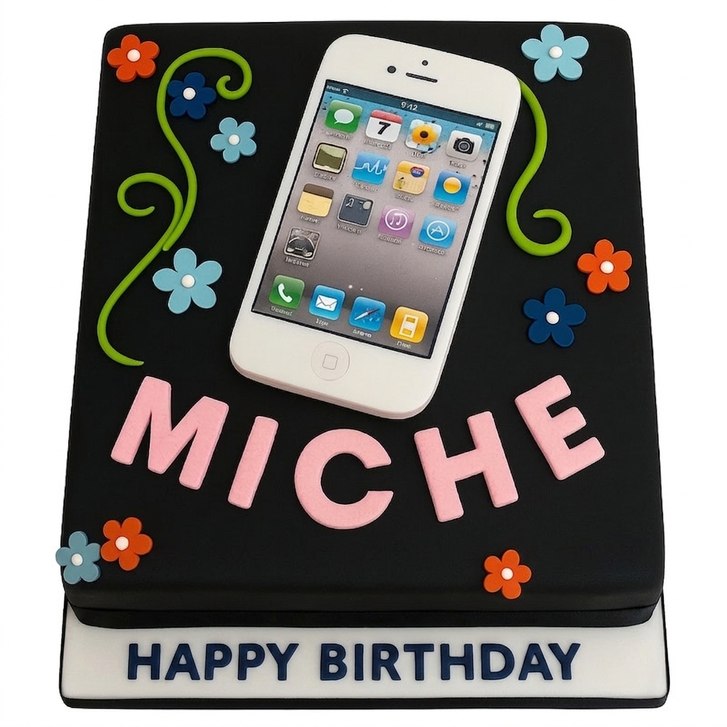 iPhone Theme Birthday Cake