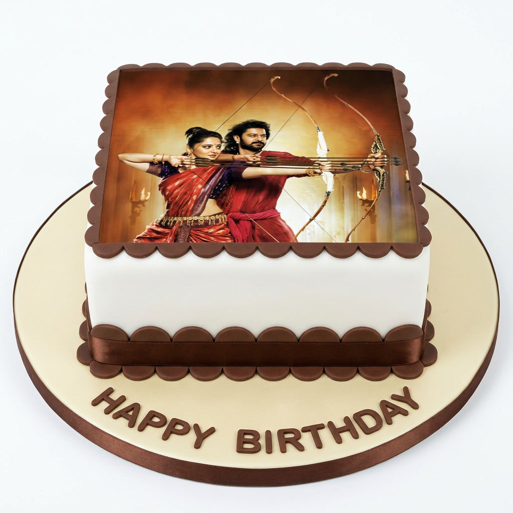 Epic Movie Scene Photo Birthday Cake