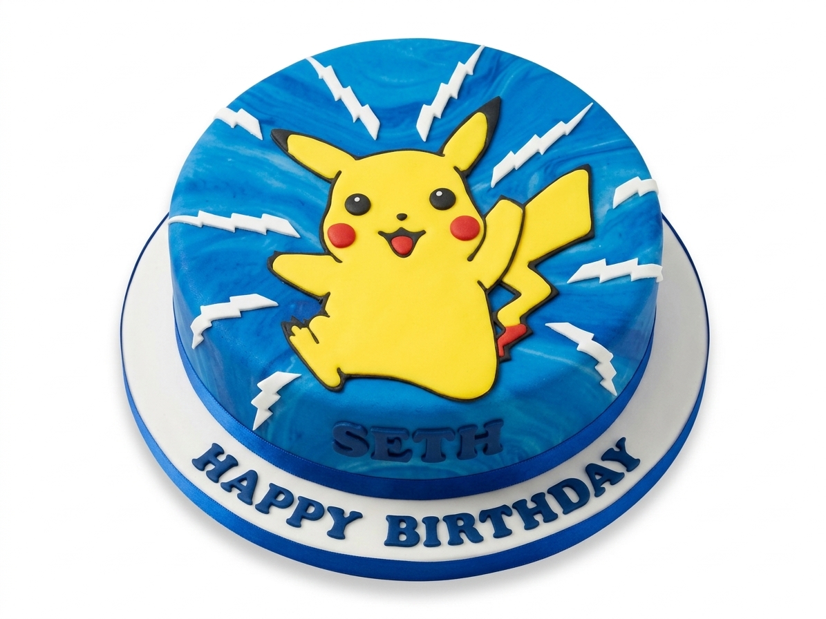 Pikachu Kids Birthday Cake