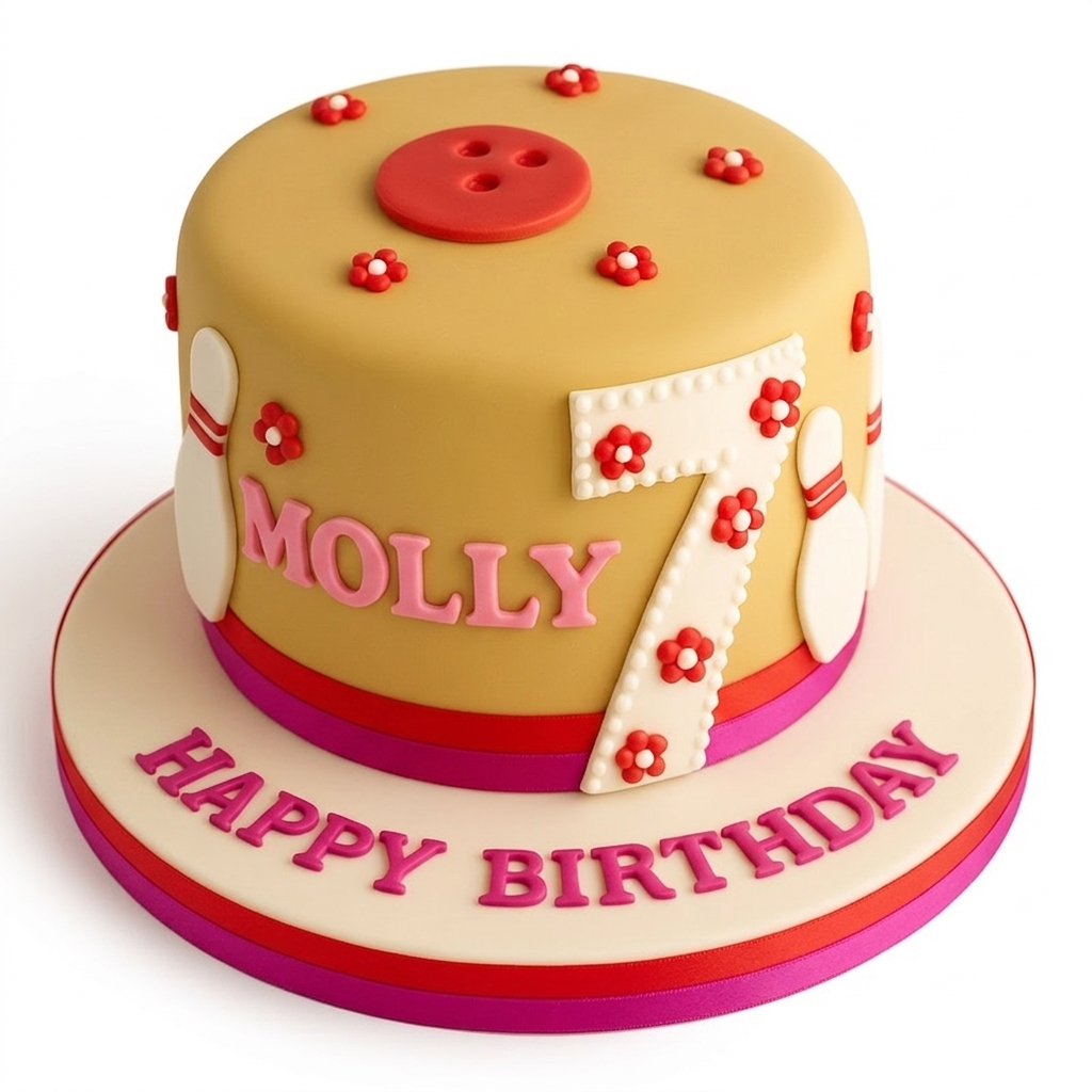 Kids Bowling Birthday Cake