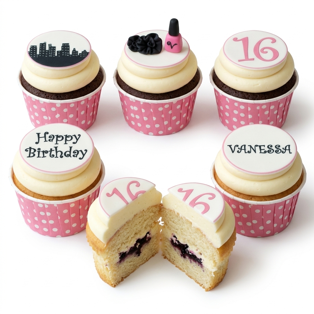 Fashion Birthday Cupcakes for Her
