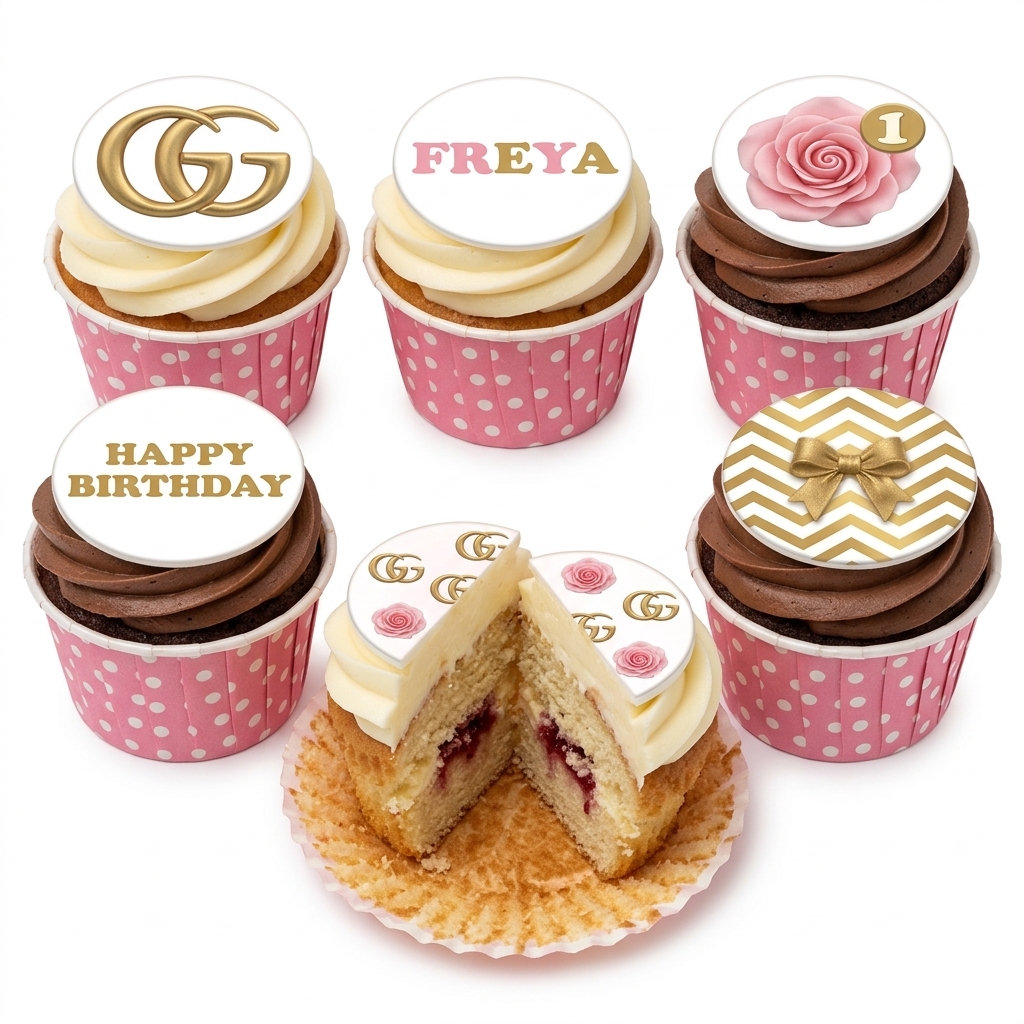 Personalised Designer Birthday Cupcakes