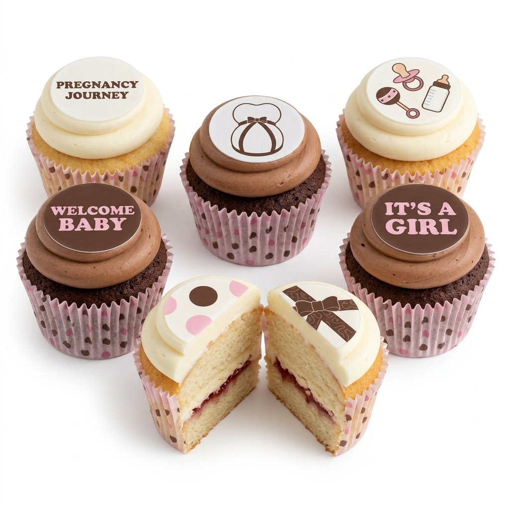 It's a Girl Baby Shower Cupcakes