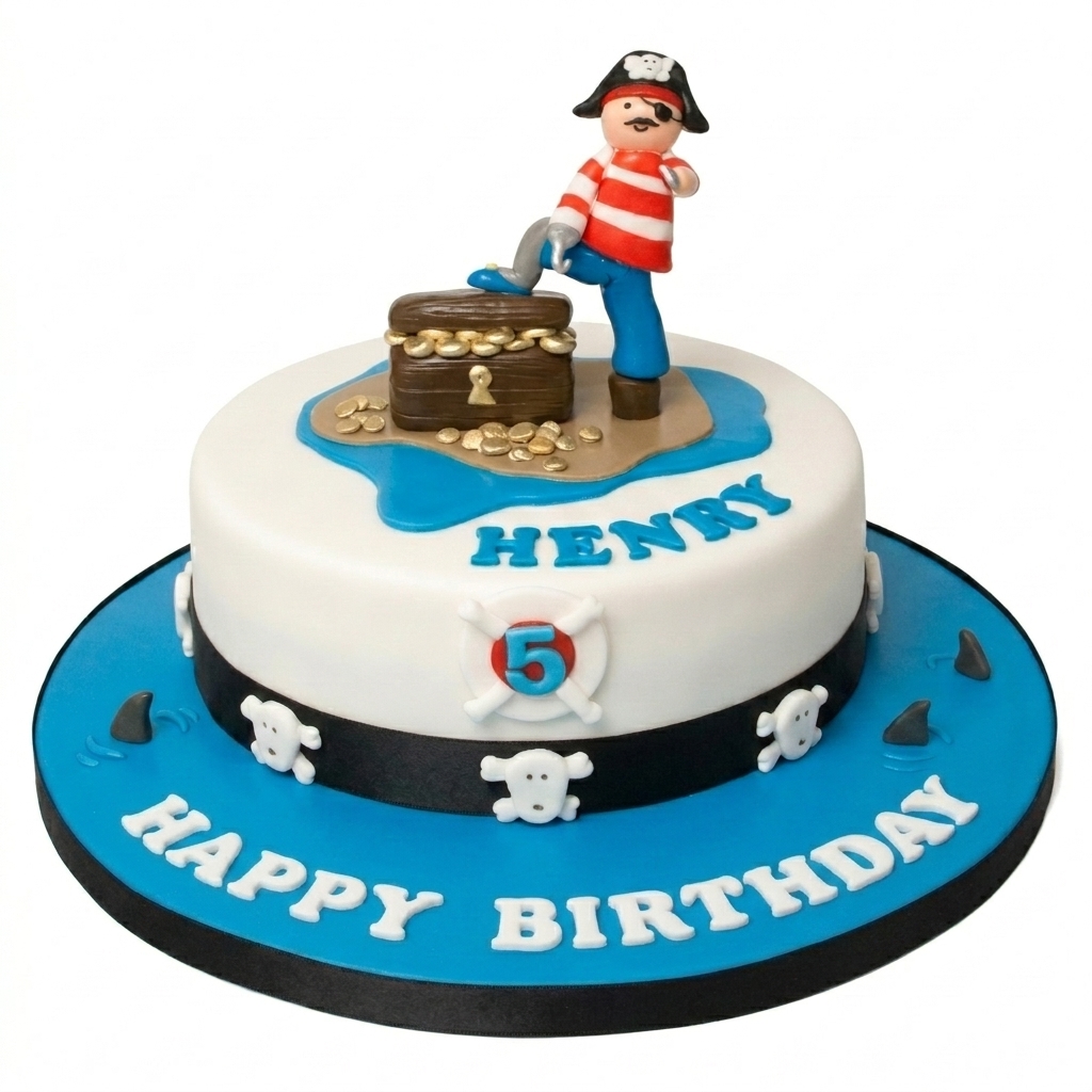 Pirate Adventure Kids Birthday Cake