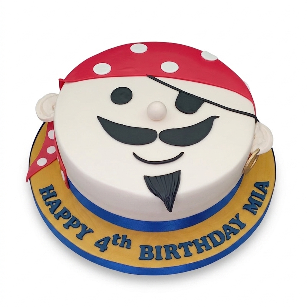 Pirate Theme Birthday Cake for Kids