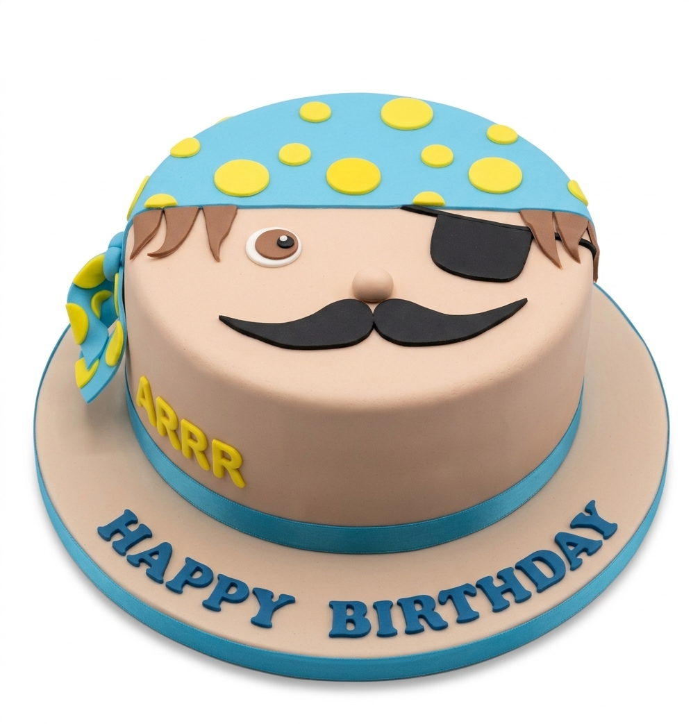 Pirate Theme Birthday Cake for Kids