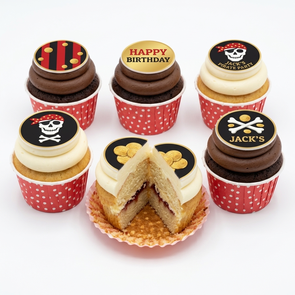 Pirate Birthday Cupcakes