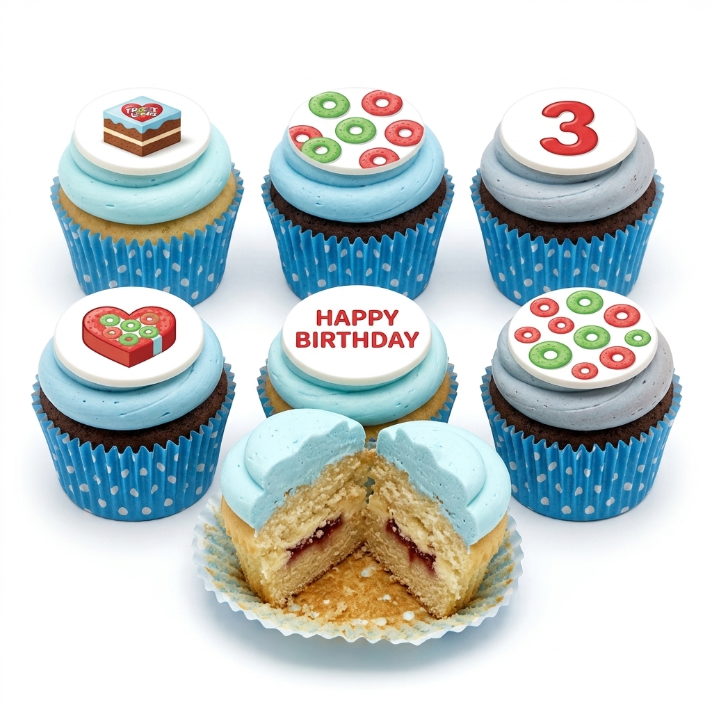 Playful Treats Kids Birthday Cupcakes