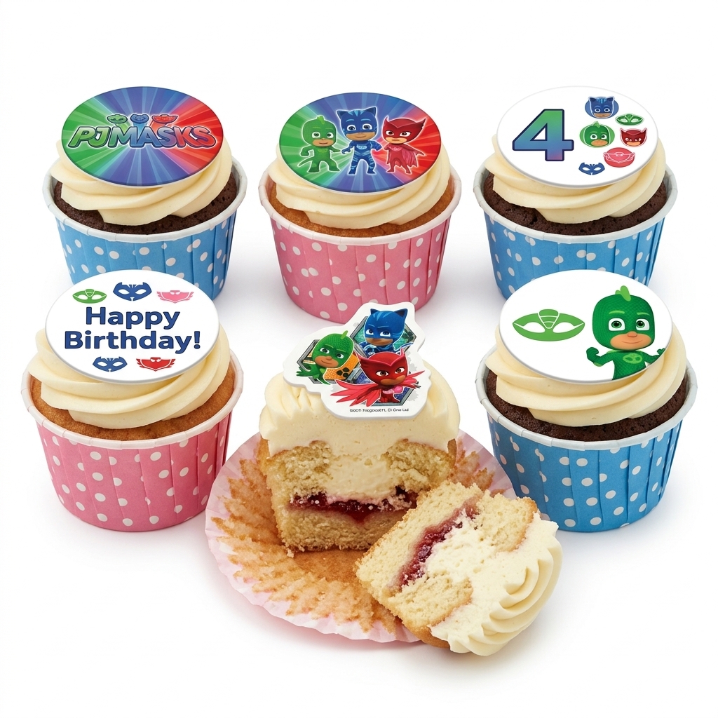 PJ Masks Birthday Cupcakes for Kids