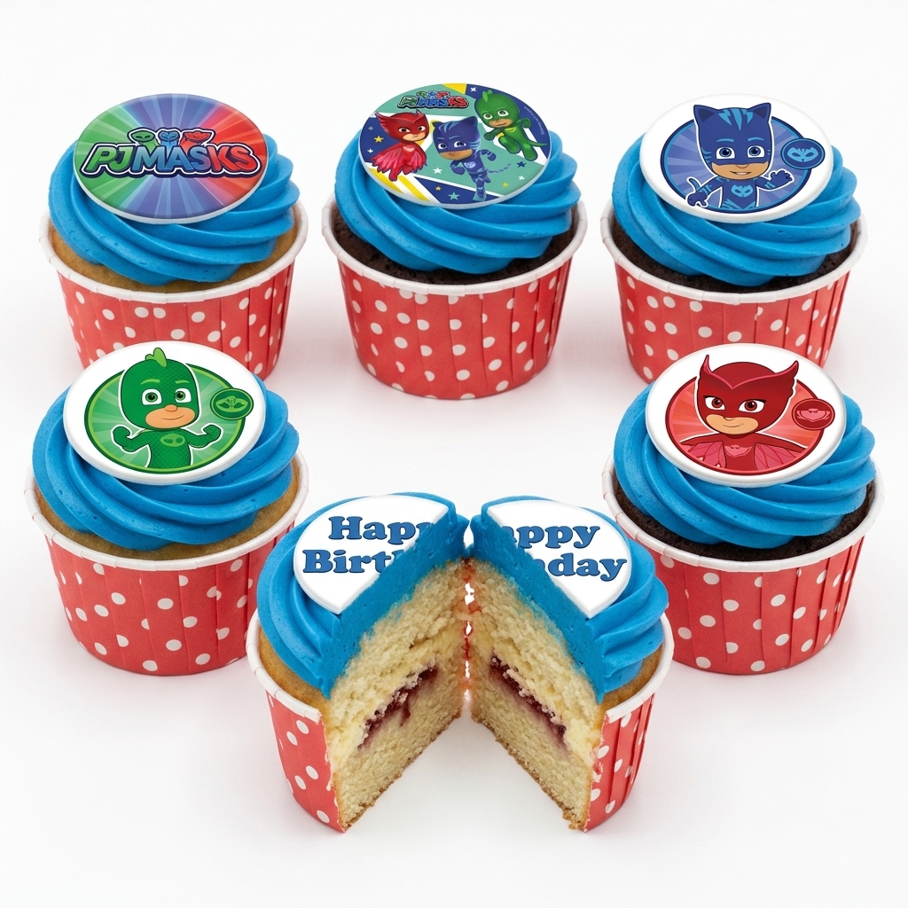 PJ Masks Birthday Cupcakes for Kids