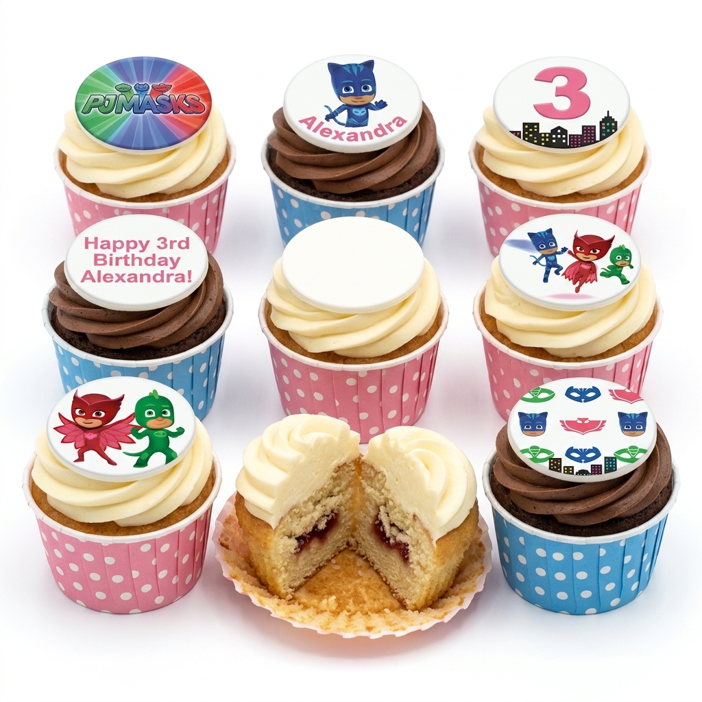 PJ Masks Birthday Cupcakes for Kids