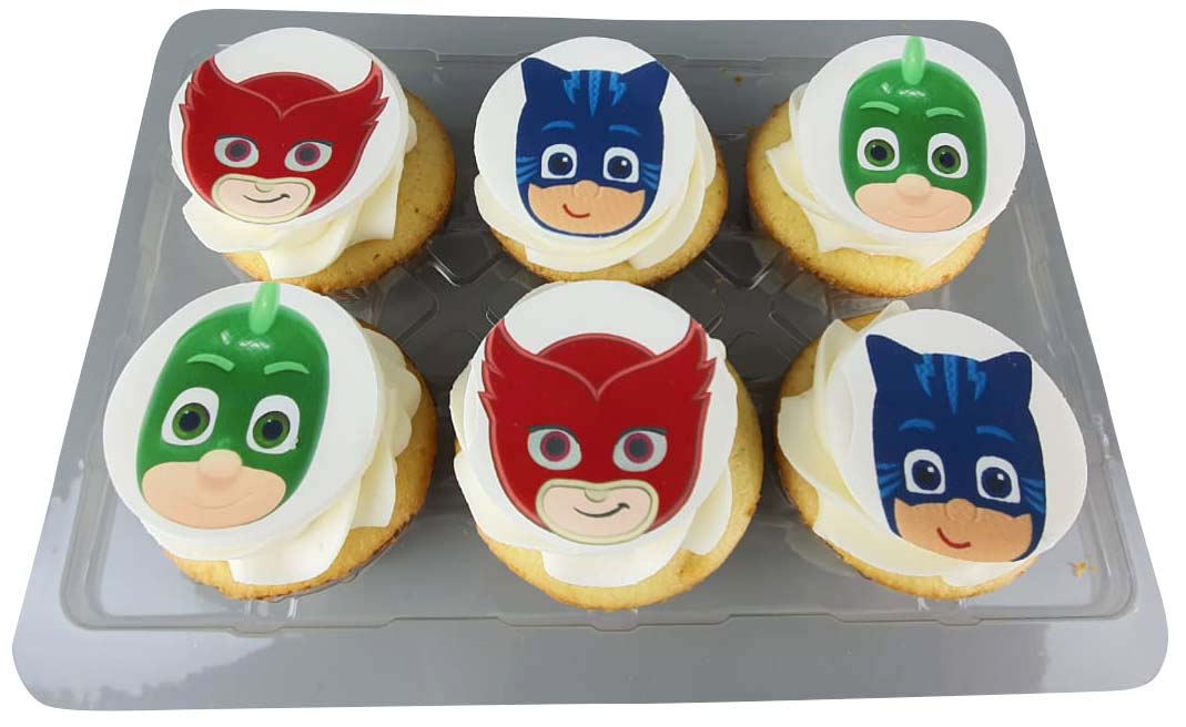 PJ Masks Theme Cupcakes