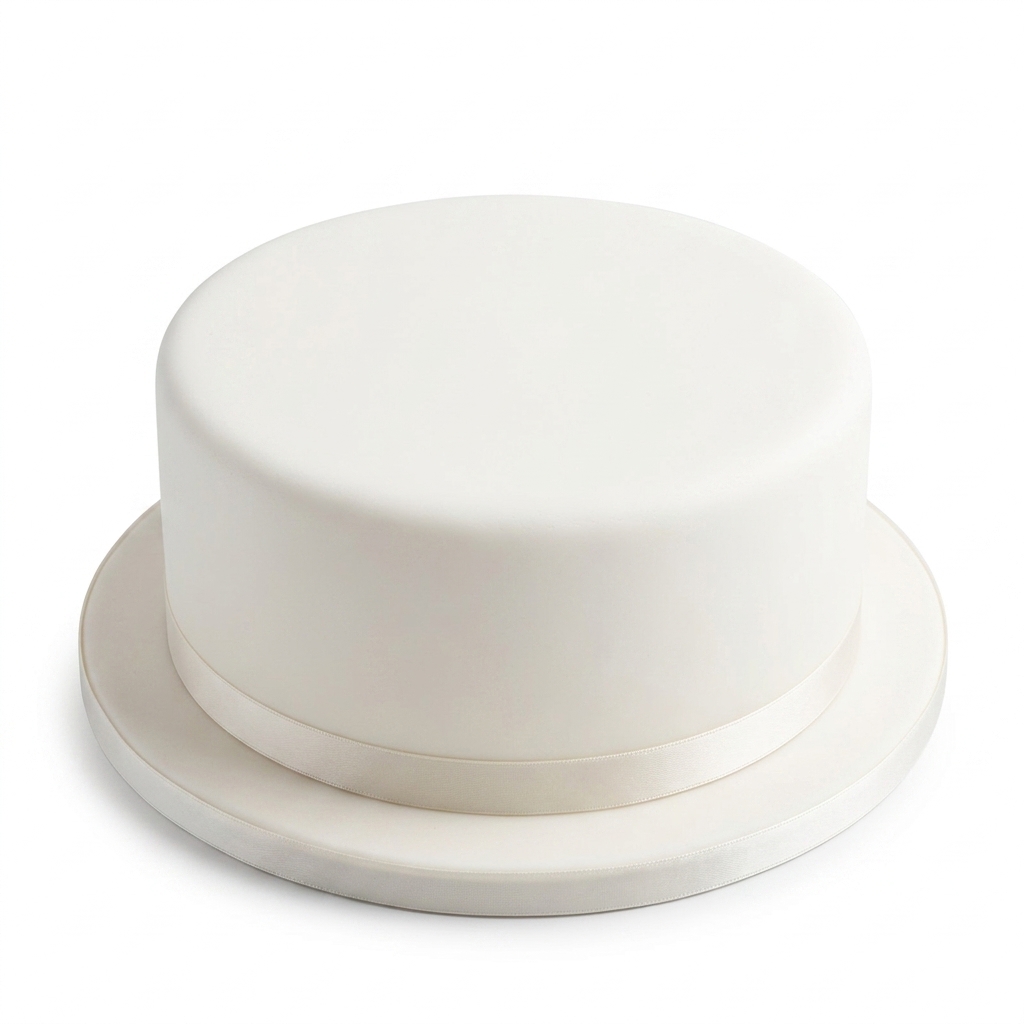 Classic Round Plain Iced Celebration Cake