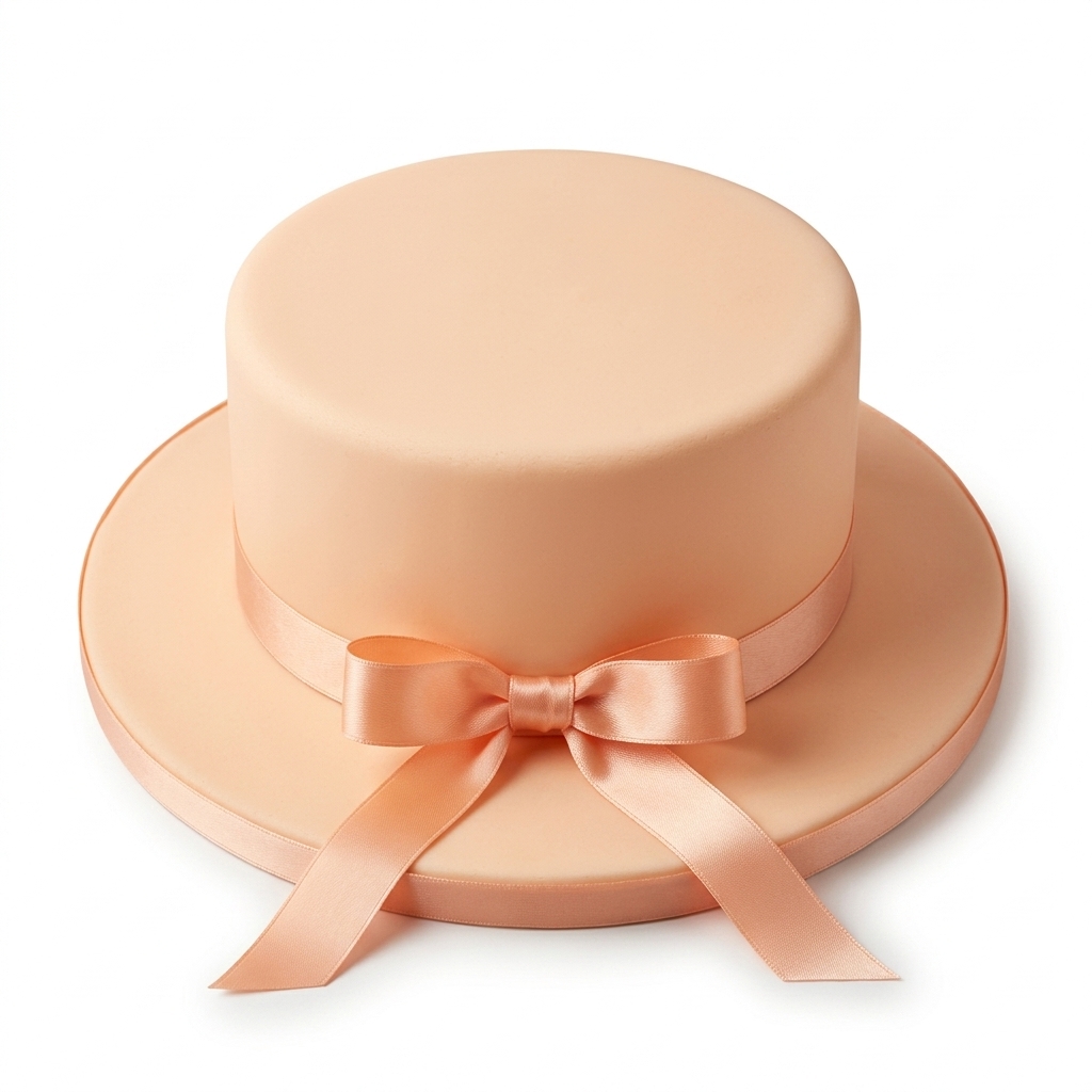 Elegant Ribbon Birthday Cake