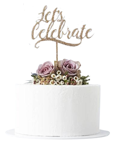 Plain Iced cake with topper