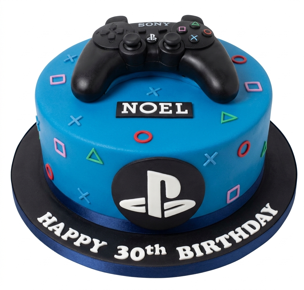 PlayStation Gaming Birthday Cake