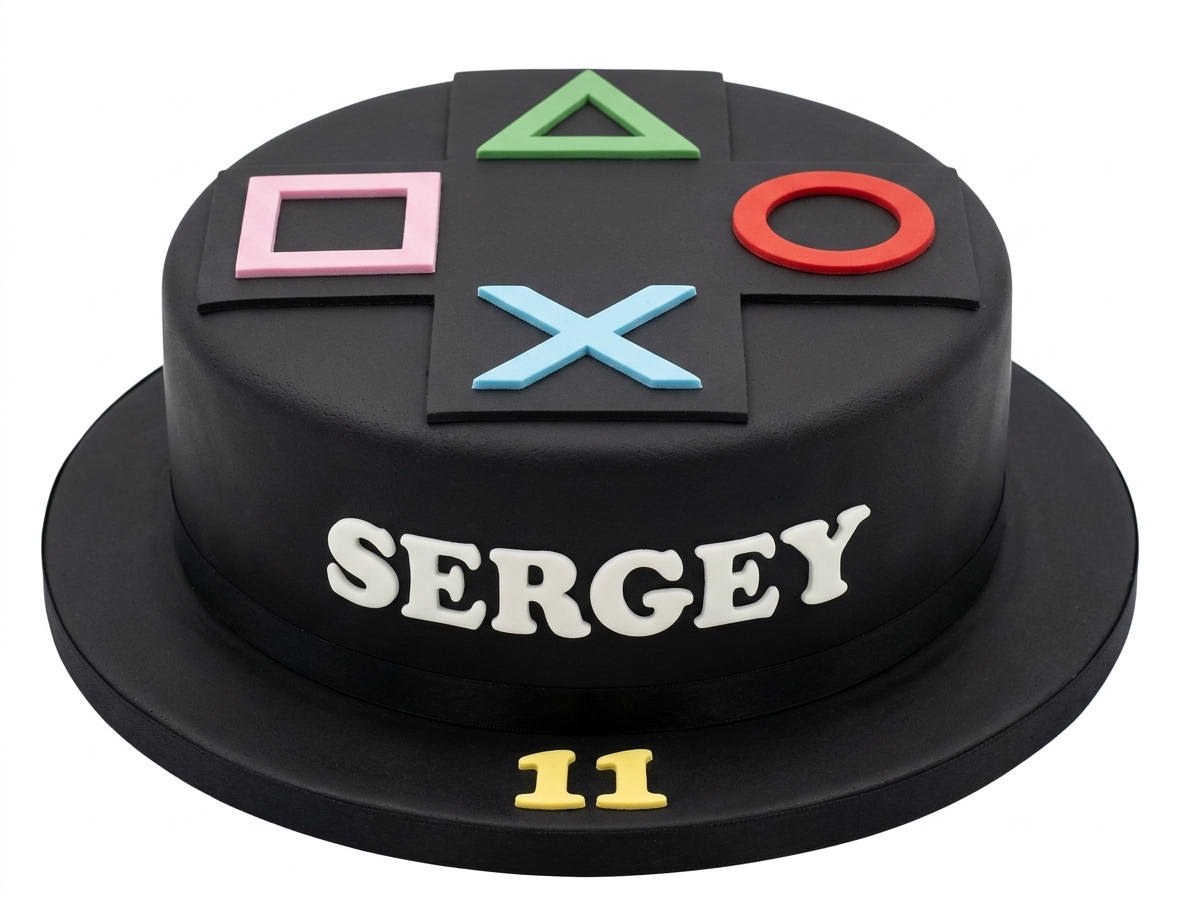 PlayStation Gaming Birthday Cake
