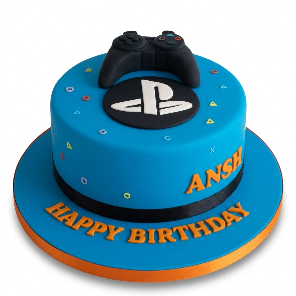 PlayStation Gaming Birthday Cake