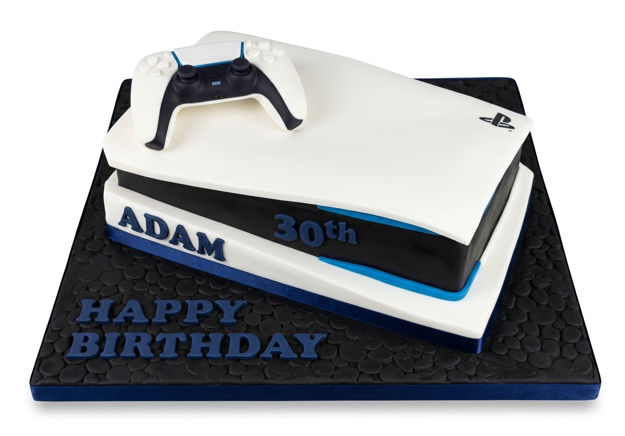 PS5 Gaming Birthday Cake with Controller
