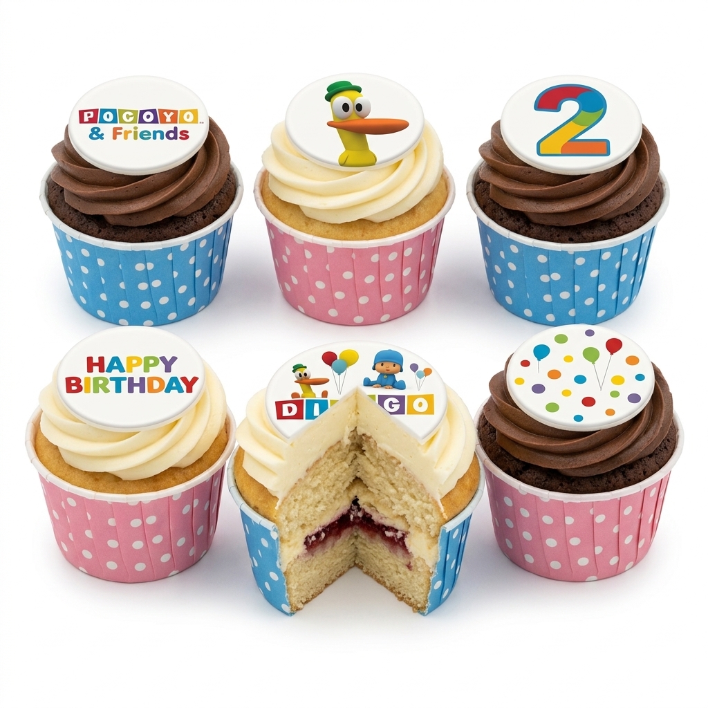 Pocoyo Birthday Cupcakes for Kids