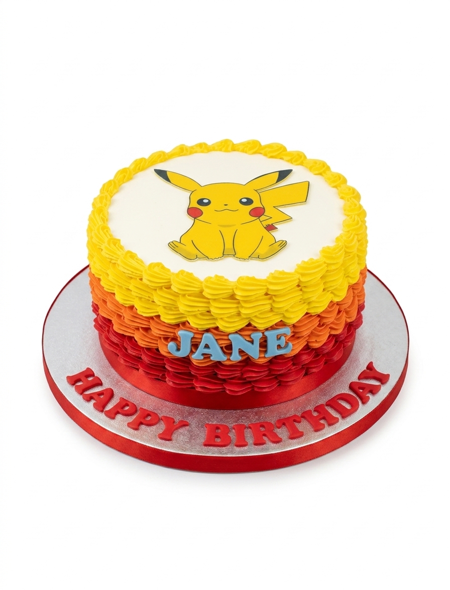 Pikachu Birthday Cake