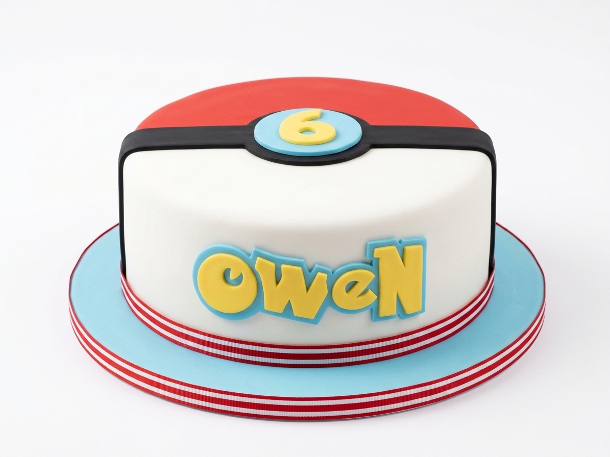 Pokémon Poké Ball Birthday Cake