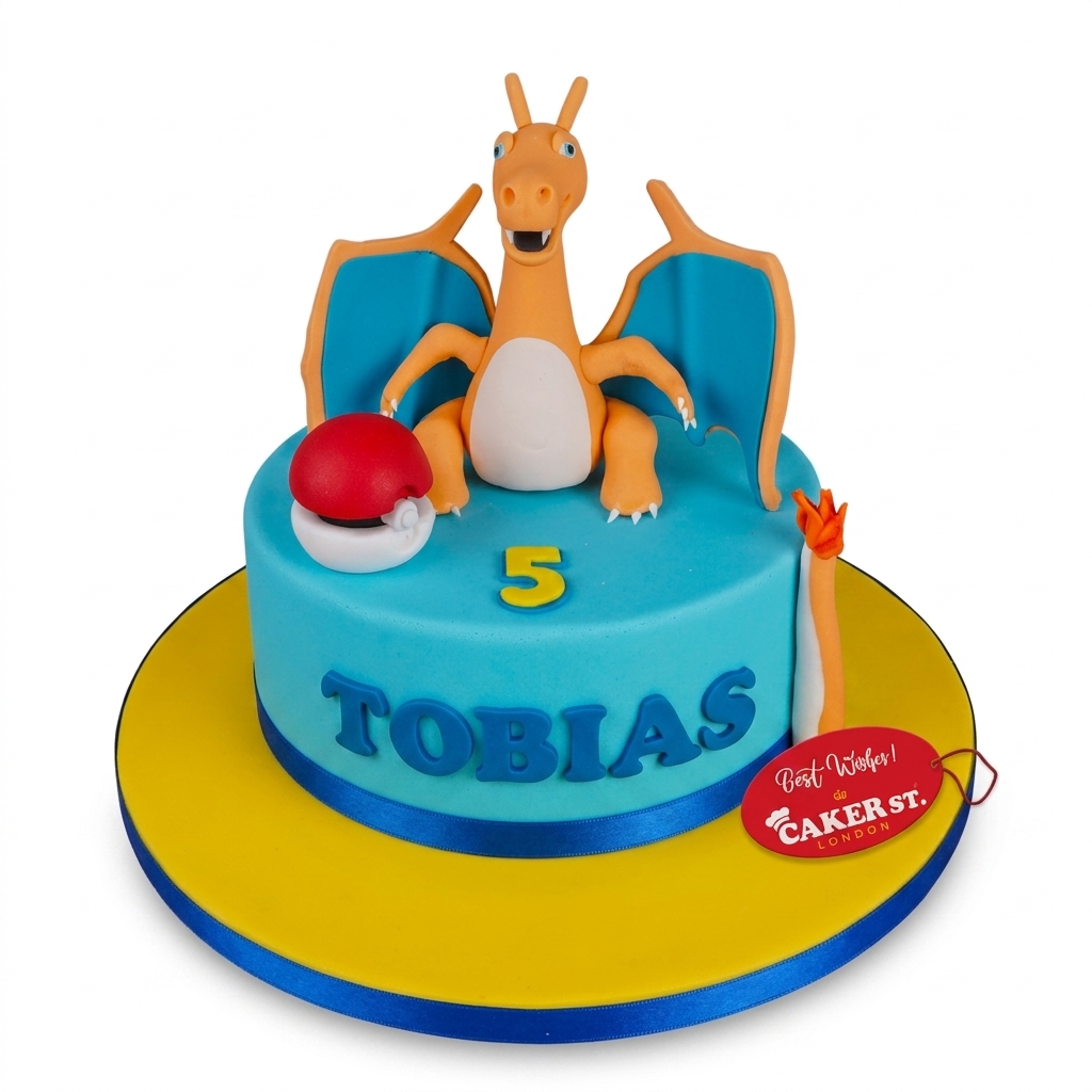 Charizard Pokémon Birthday Cake for Kids