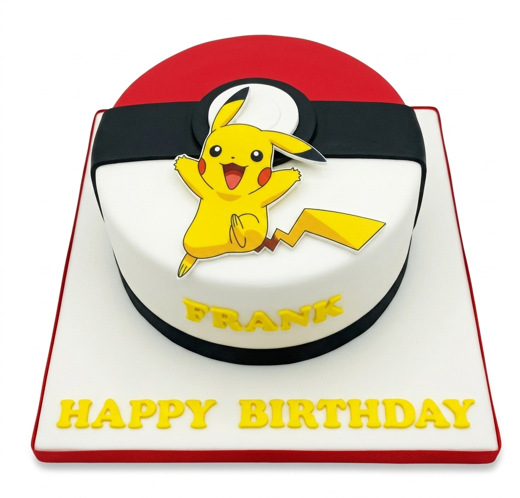 Pikachu Pokémon Birthday Cake
