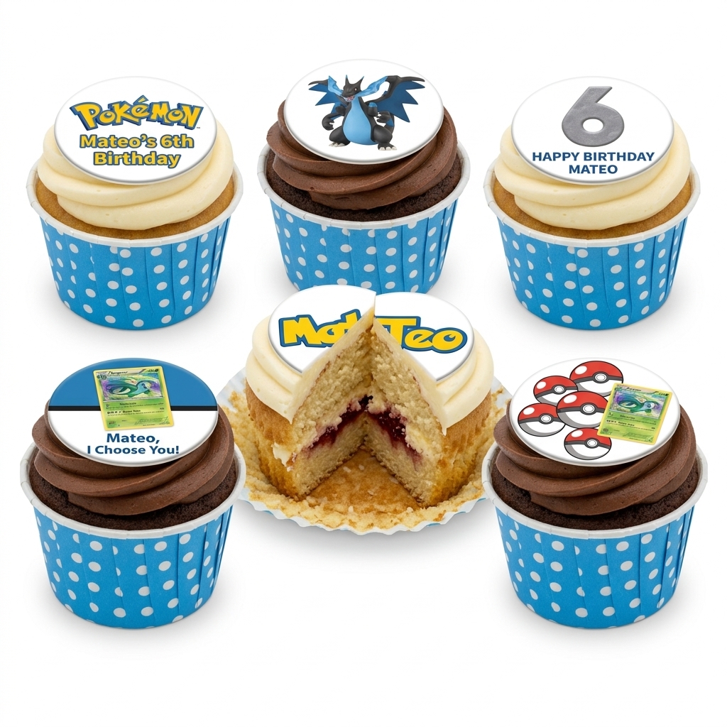 Pokémon Birthday Cupcakes