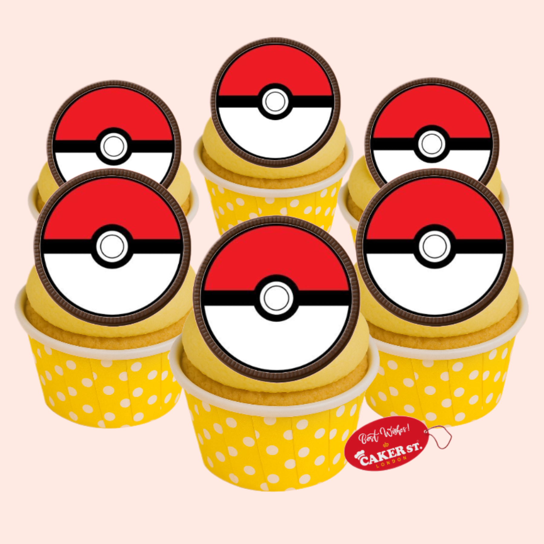 Chocolate Disc Pokemon Cupcakes