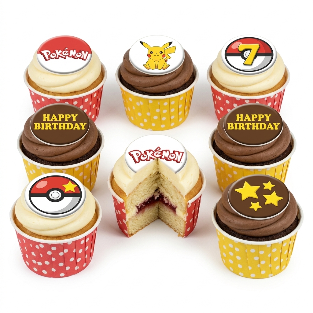 Pokémon Birthday Cupcakes