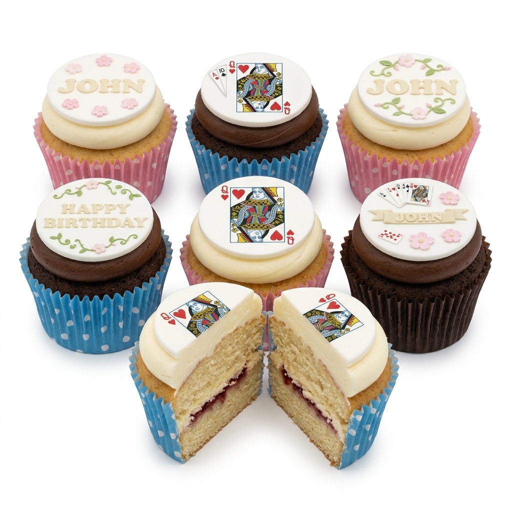 Playing Card Theme Birthday Cupcakes