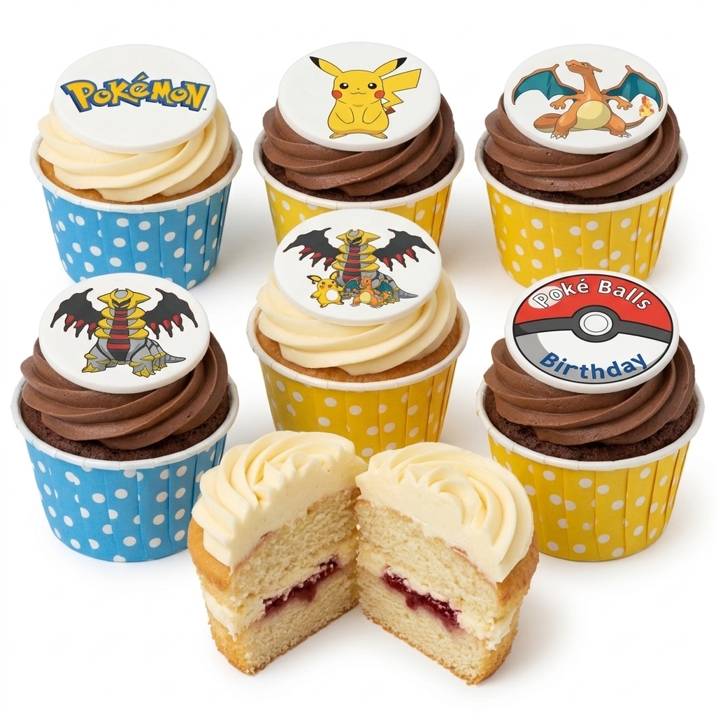 Pokémon Birthday Cupcakes