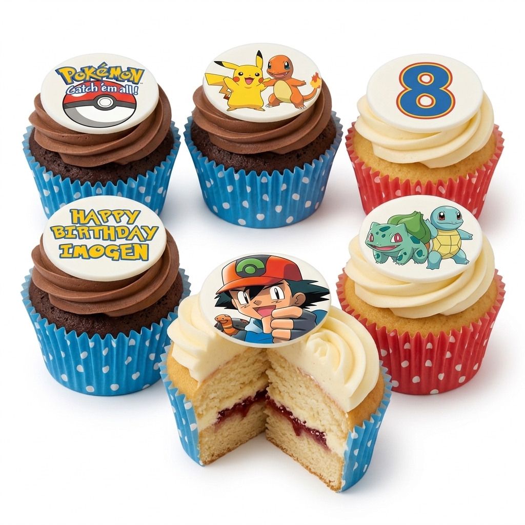 Pokémon Birthday Cupcakes