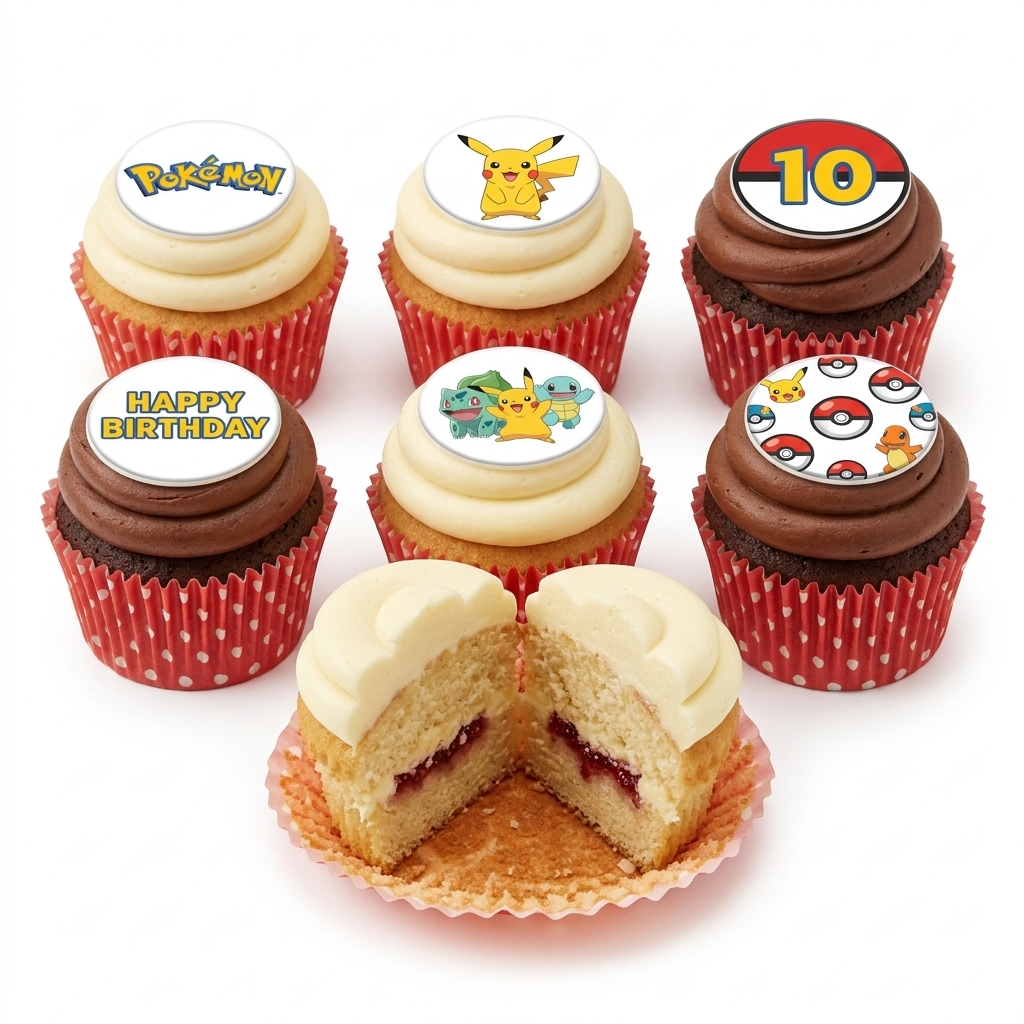 Pokémon Birthday Cupcakes