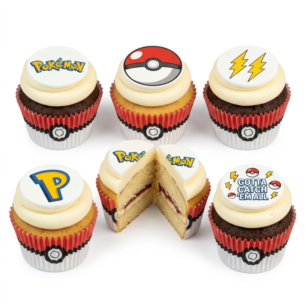 Pokémon Birthday Cupcakes