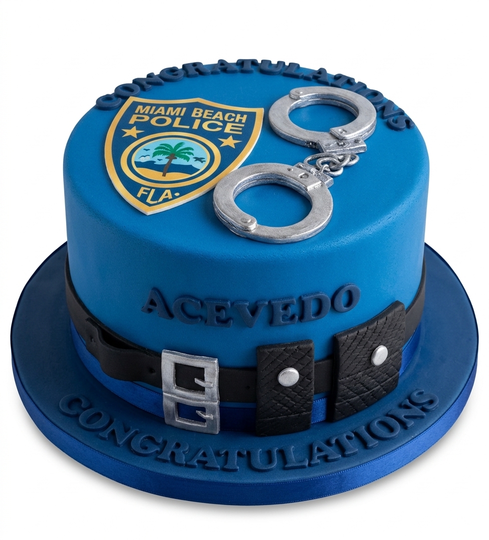 Police Theme Celebration Cake