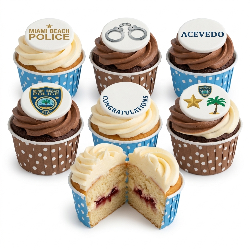 Police Theme Cupcakes | Customisable Law Enforcement Treats