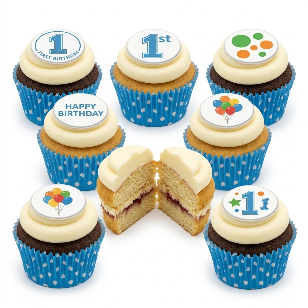 1st Birthday Celebration Cupcakes