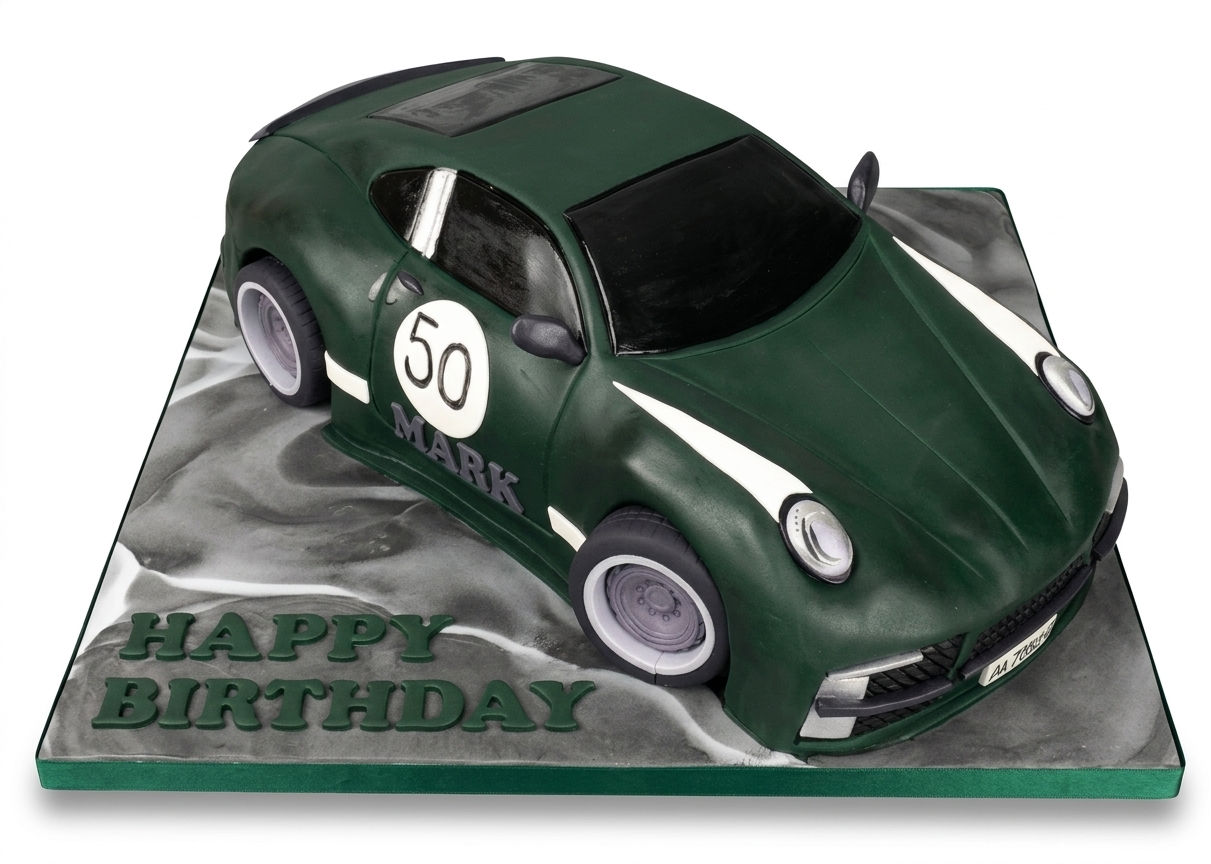 Sports Car Birthday Cake for Him