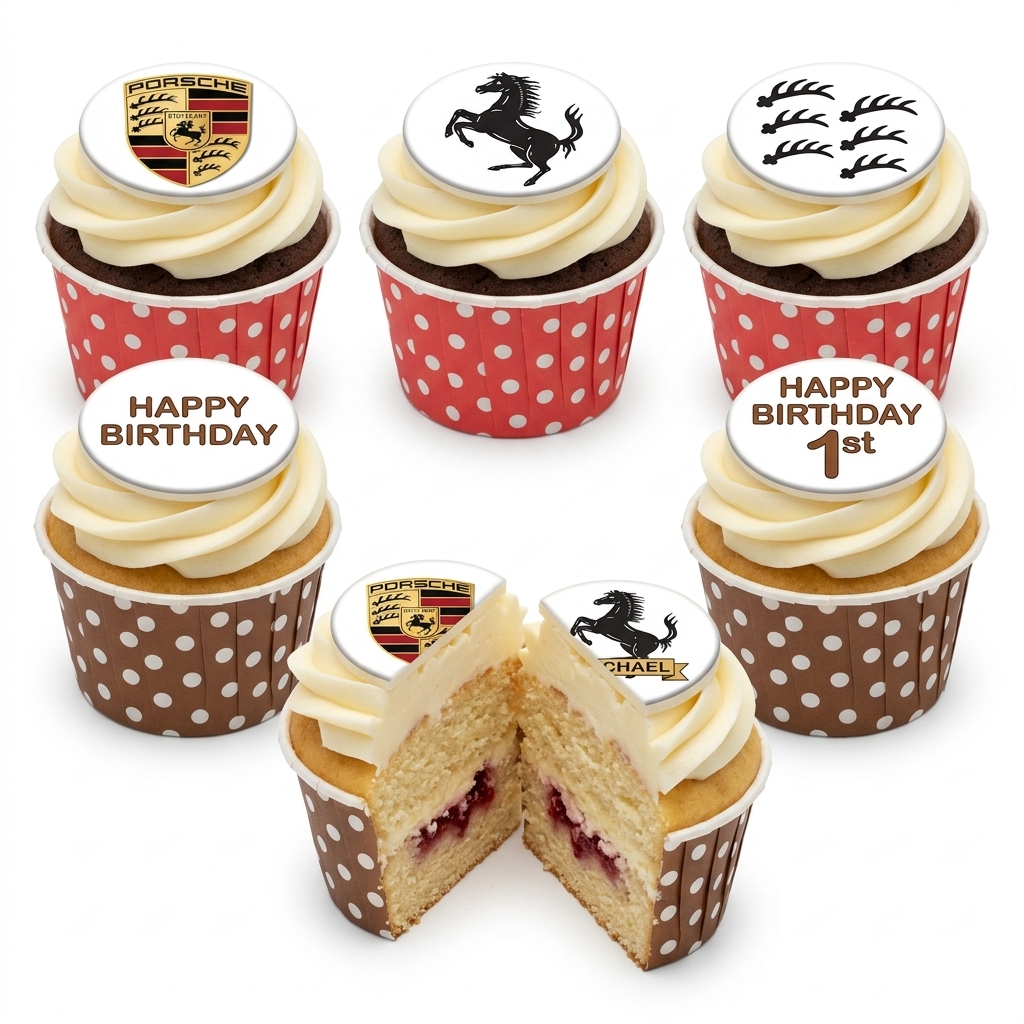 Sports Theme Birthday Cupcakes for Him