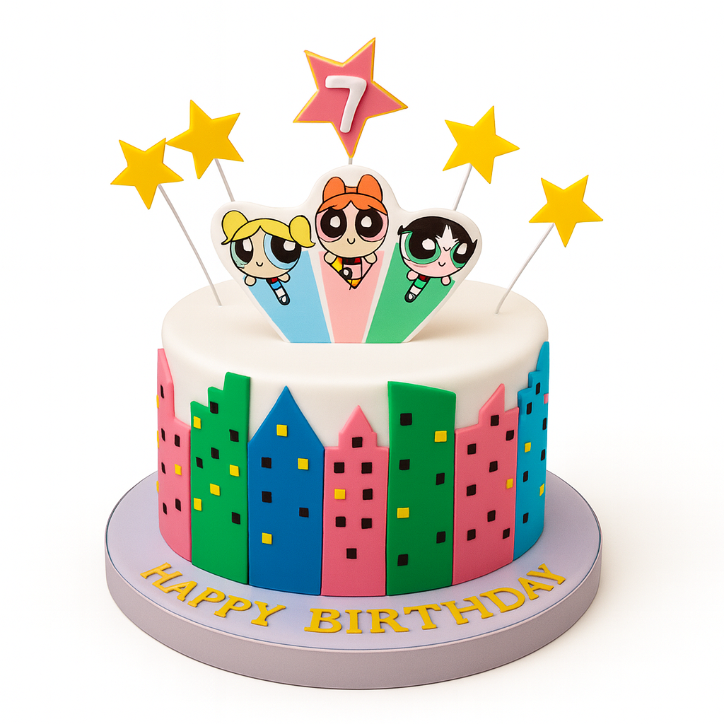 power puff girls cake