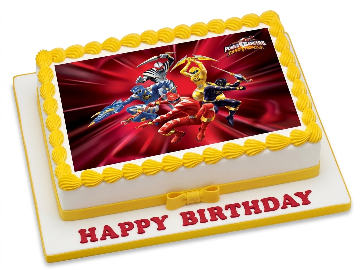 Power Rangers Dino Thunder Birthday Cake