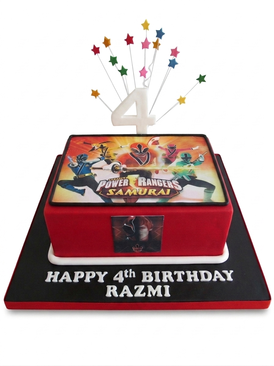 Power Rangers Birthday Cake for Kids