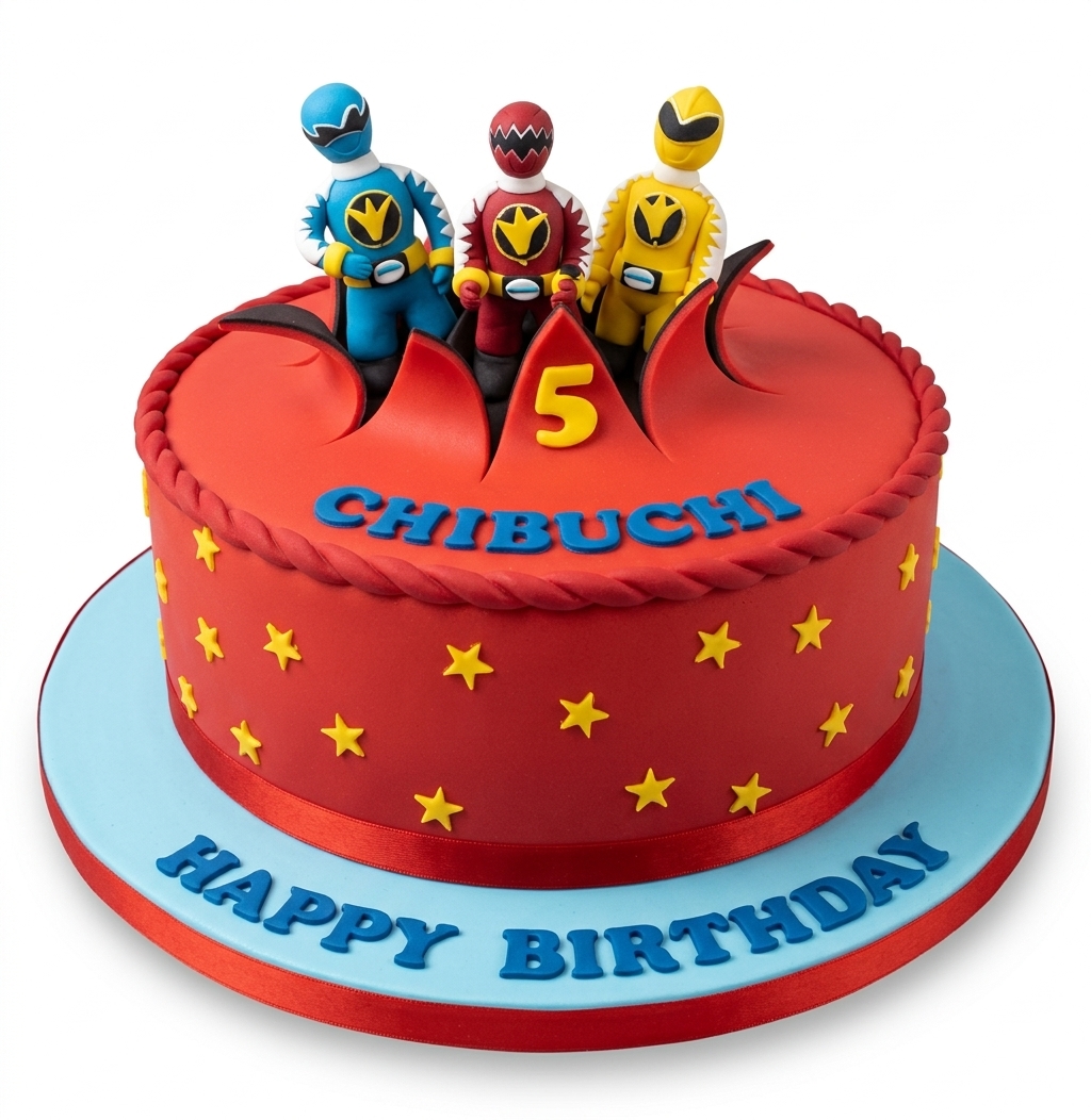 Power Rangers Birthday Cake for Kids