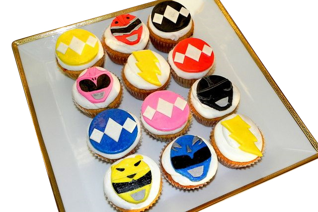 Power Rangers Theme Cupcakes
