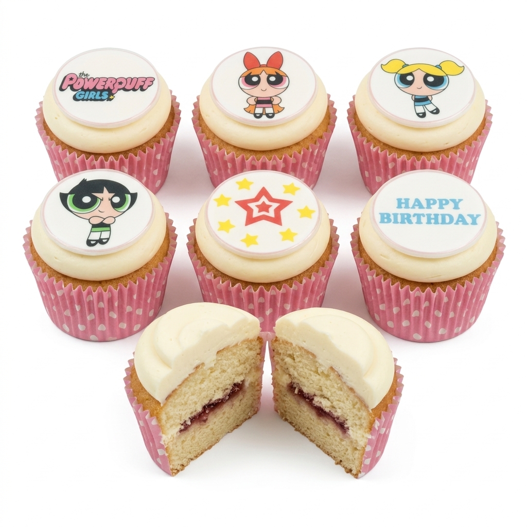 Powerpuff Girls Birthday Cupcakes