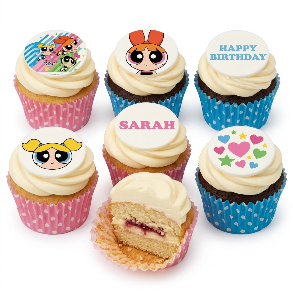Powerpuff Girls Kids Birthday Cupcakes