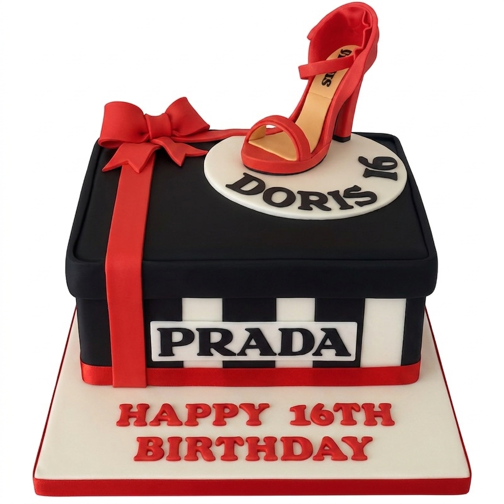 Prada High Heel Designer Birthday Cake